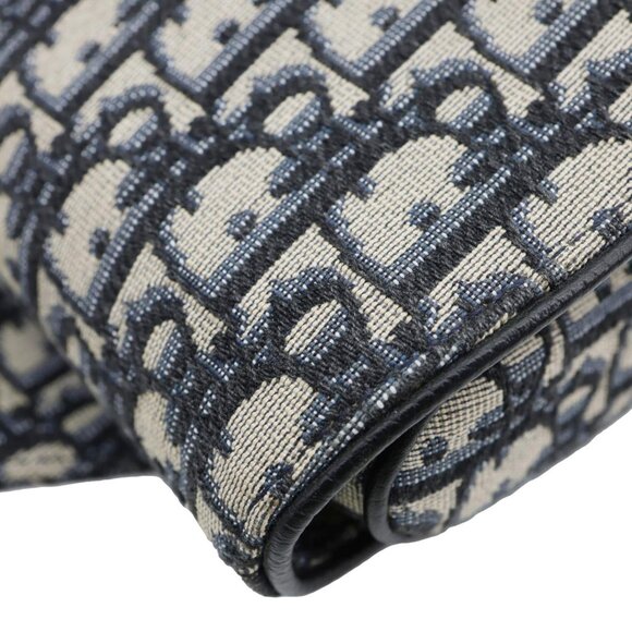 Christian Dior Saddle Oblique Jacquard Crossbody Bag Grey - Picture 5 of 12